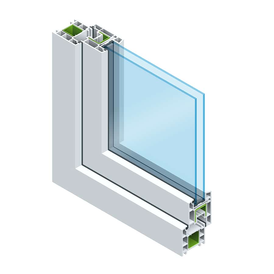 double glazed glass